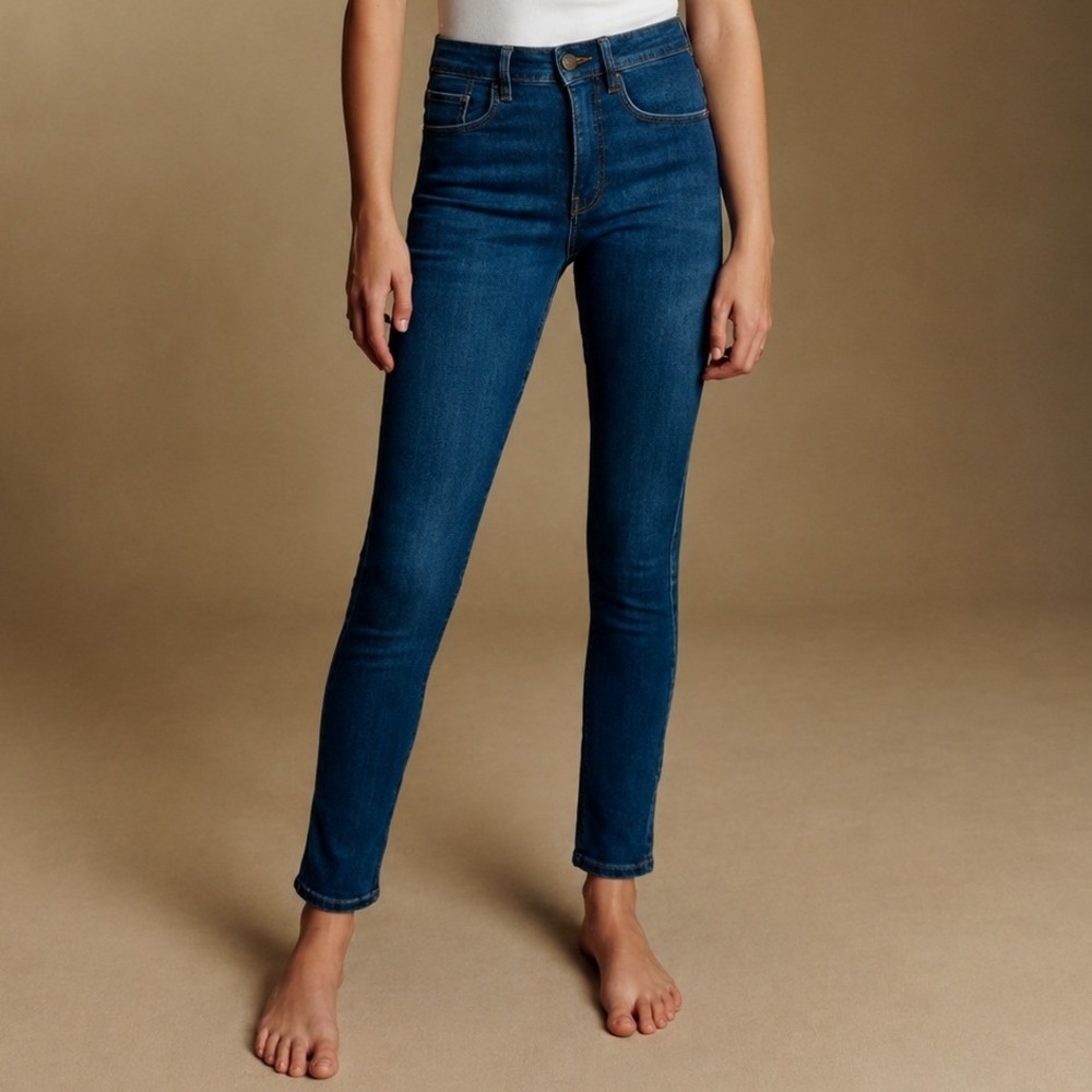Sezane Slim Parfait Denim Blue Jeans Skinny Size 27